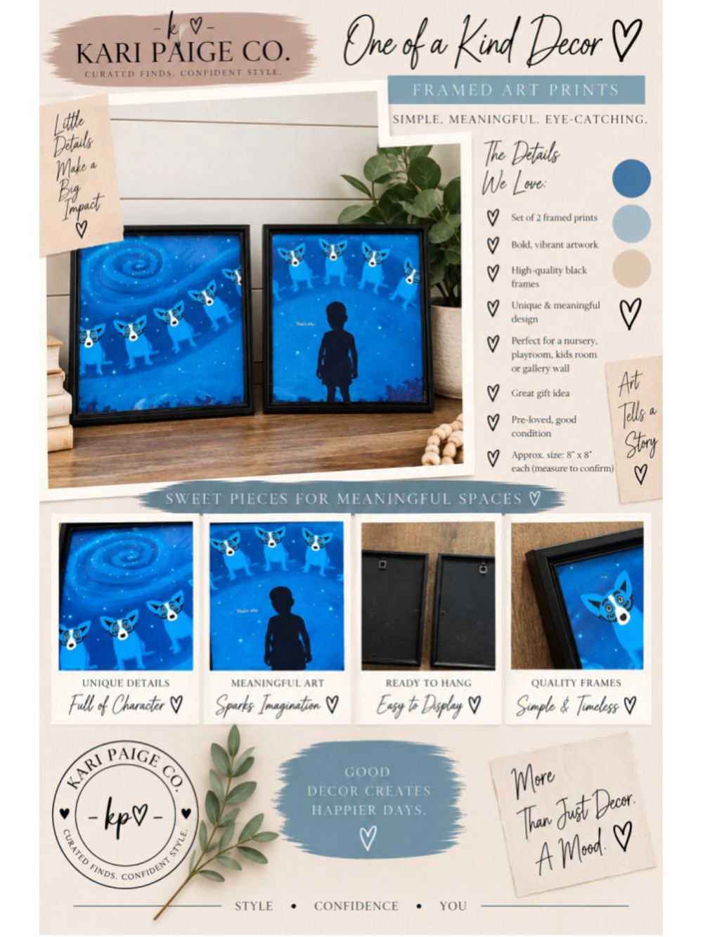 Ben Franklin Crafts Blue Dog collectors Art Prints Fall